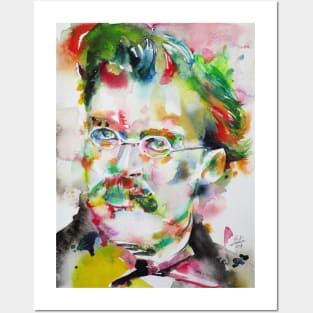 FRIEDRICH NIETZSCHE watercolor portrait .9 Posters and Art